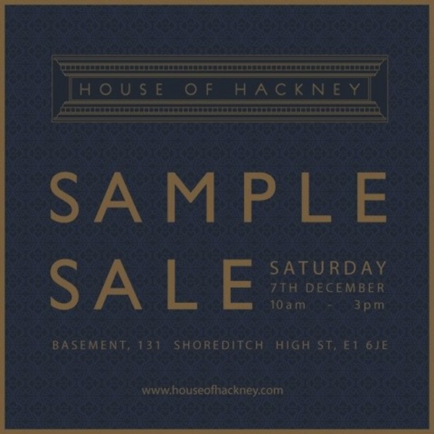 house of hackney - sample sale